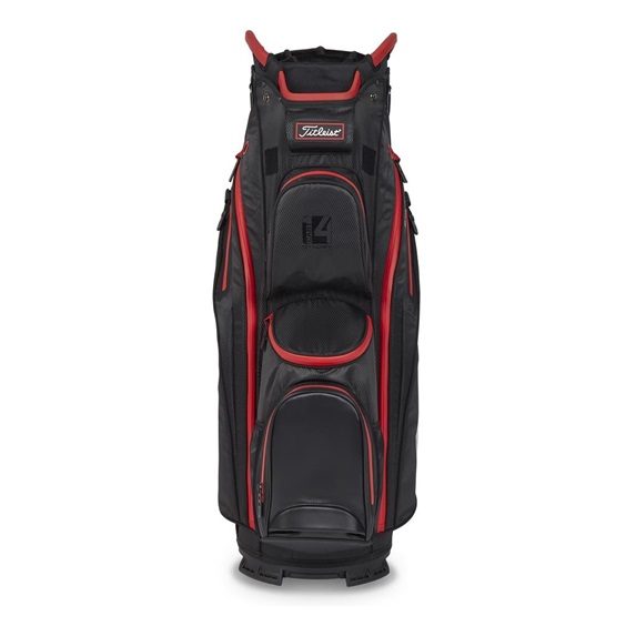 Titleist 14 StaDry Cartbag, schwarz/rot