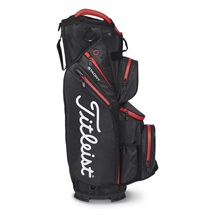 Titleist 14 StaDry Cartbag, schwarz/rot