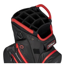 Titleist 14 StaDry Cartbag, schwarz/rot