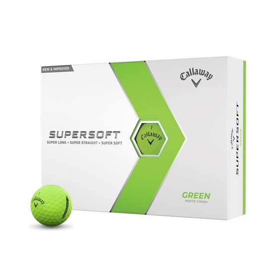 Callaway Supersoft Matte Golfbälle, grün
