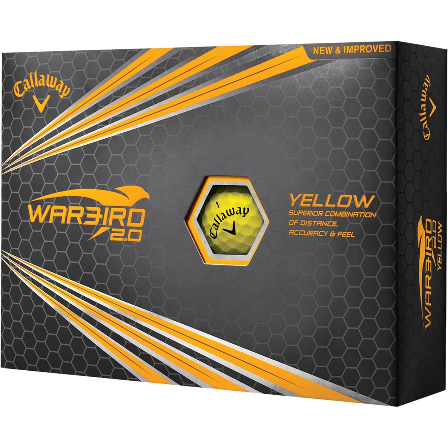 Callaway Warbird 2.0 Golfbälle, gelb