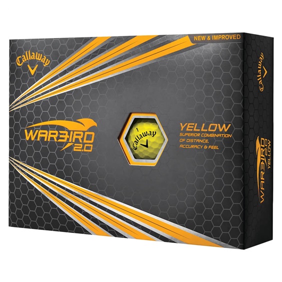 Callaway Warbird 2.0 Golfbälle, gelb