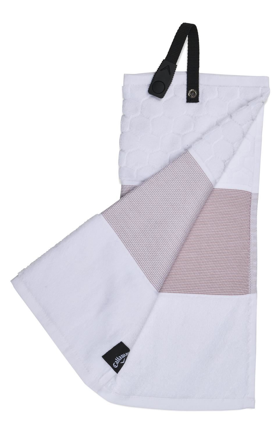 Callaway Tri-Fold Golf Handtuch, mavue/white