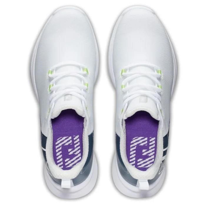 FootJoy Fuel Sport Damen Golfschuhe, weiss/dunkelblau