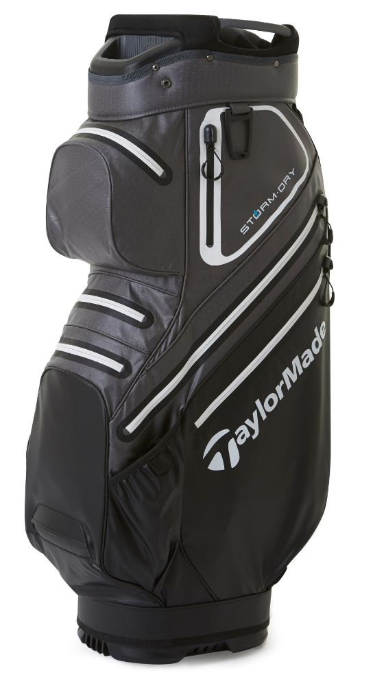 TaylorMade Storm-Dry Waterproof Cartbag, schwarz/grau