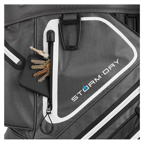 TaylorMade Storm-Dry Waterproof Cartbag, schwarz/grau