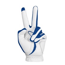 Zoom Hybrid Herren Handschuh, weiss/blau