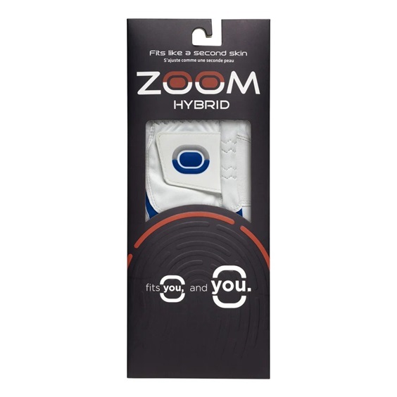 Zoom Hybrid Herren Handschuh, weiss/blau