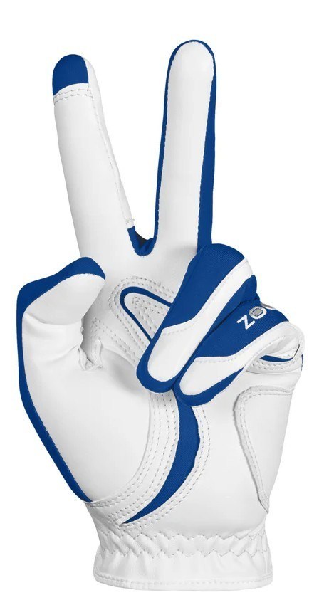 Zoom Hybrid Damen Handschuh, weiss/blau