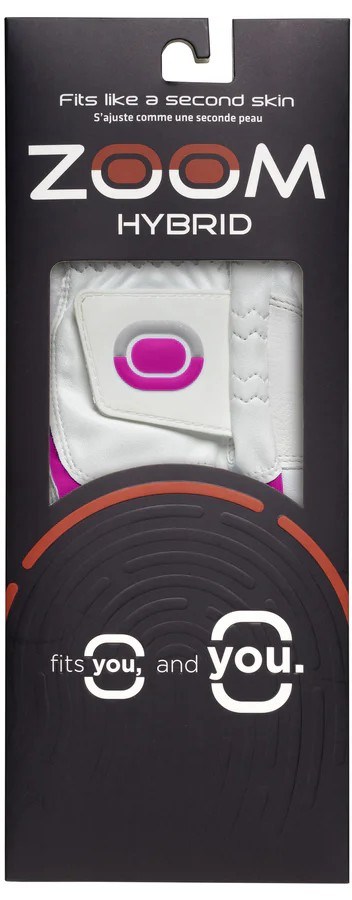 Zoom Hybrid Damen Handschuh, weiss/rosa