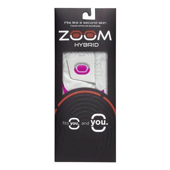 Zoom Hybrid Damen Handschuh, weiss/rosa