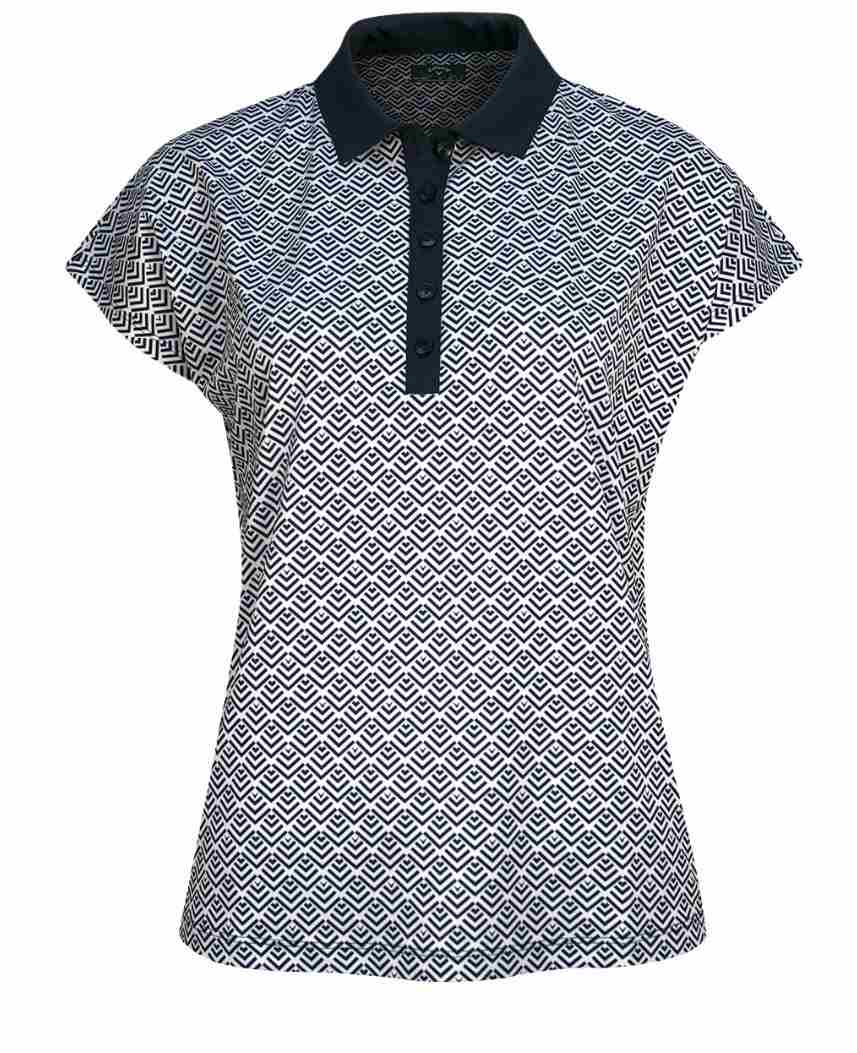 Callaway Chev Geo Damen Poloshirt, brilliant white