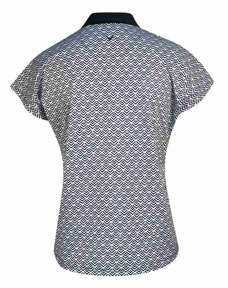 Callaway Chev Geo Damen Poloshirt, brilliant white