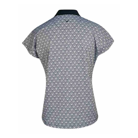 Callaway Chev Geo Damen Poloshirt, brilliant white
