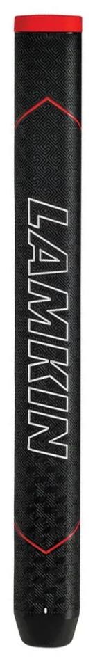 Lamkin SINKFIT Rubber Straight Putter Grip, Standard, Schwarz/Rot