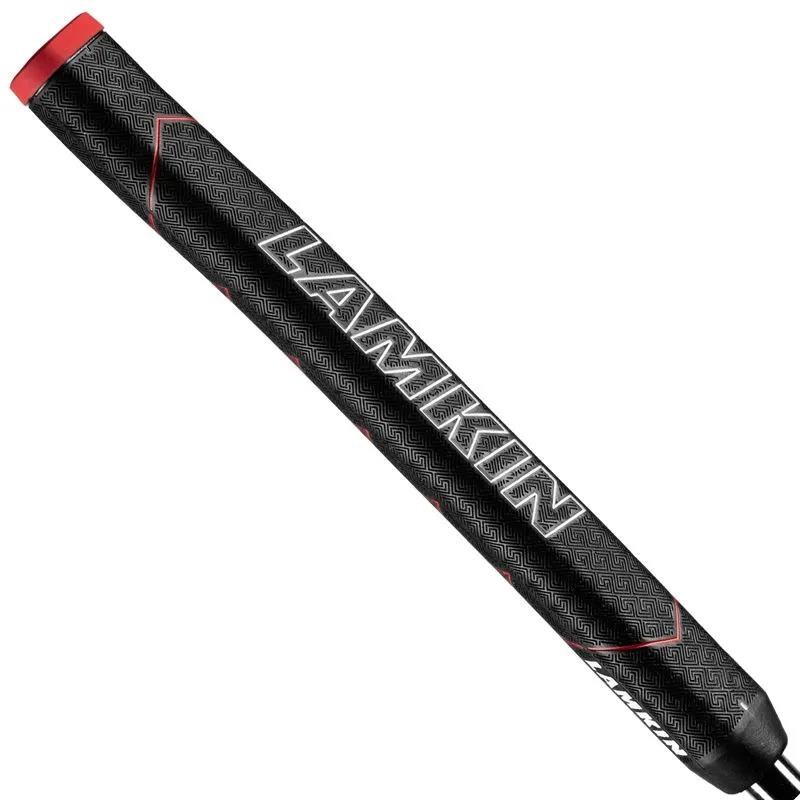 Lamkin SINKFIT Rubber Straight Putter Grip, Standard, Schwarz/Rot