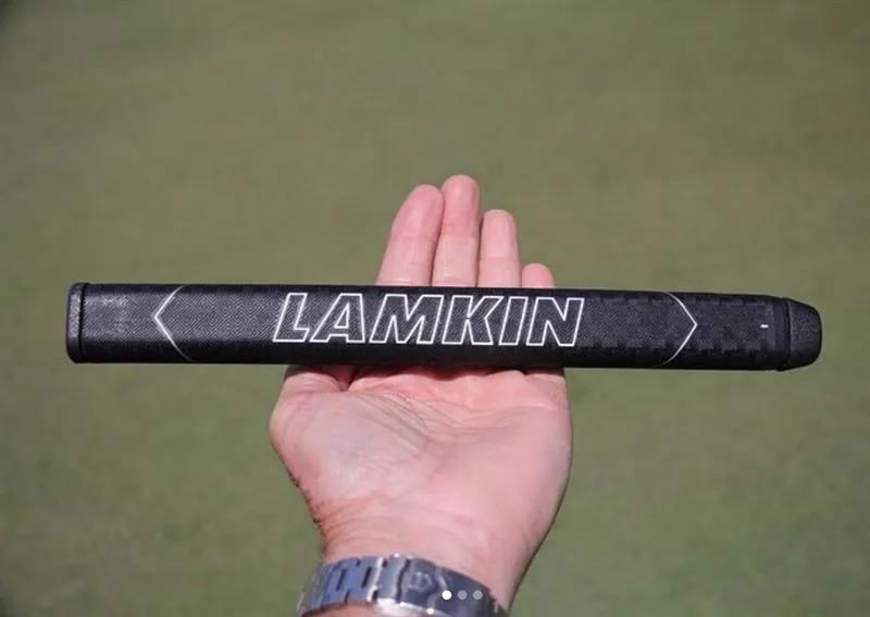 Lamkin SINKFIT Rubber Straight Putter Grip, Standard, Schwarz/Rot