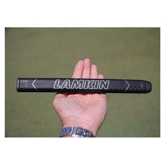 Lamkin SINKFIT Rubber Straight Putter Grip, Standard, Schwarz/Rot