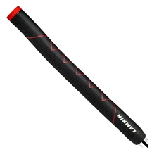 Lamkin SINKFIT Rubber Straight Putter Grip, Standard, Schwarz/Rot