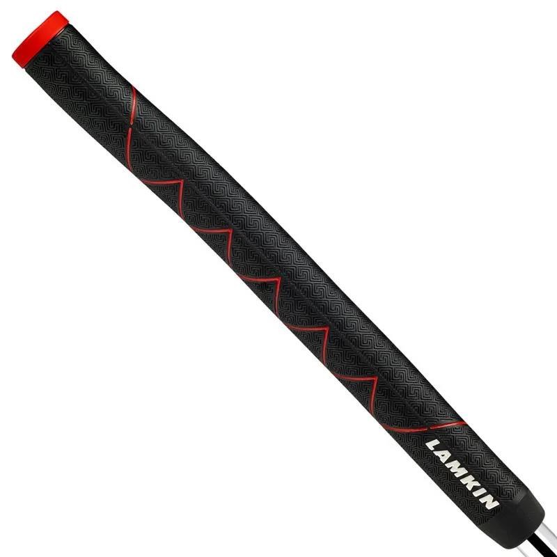 Lamkin SINKFIT Rubber Straight Putter Grip, Standard, Schwarz/Rot