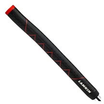 Lamkin SINKFIT Rubber Straight Putter Grip, Standard, Schwarz/Rot