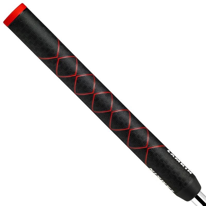 Lamkin SINKFIT Rubber Straight Putter Grip, Standard, Schwarz/Rot
