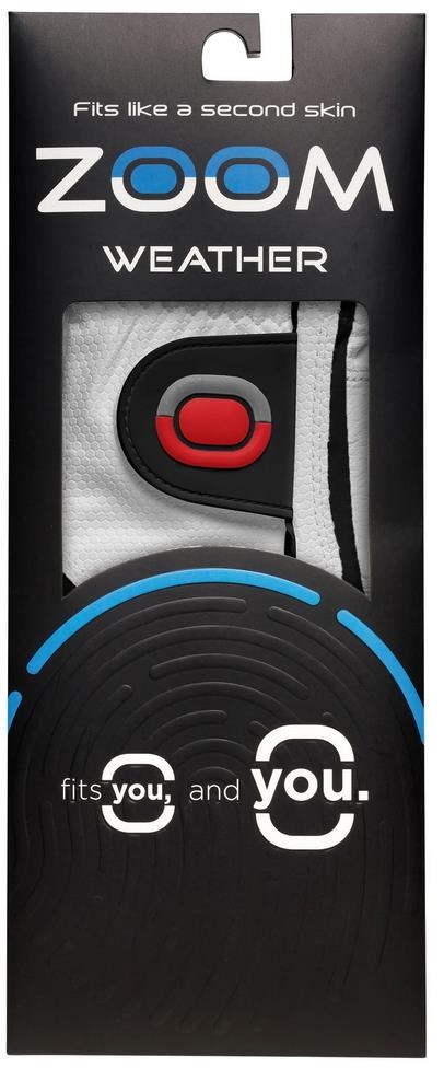 Zoom Weather Junior Handschuh, weiss/schwarz/rot