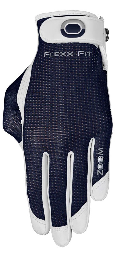 Zoom Sun Style Damen Golfhandschuh, wiess/dunkelblau
