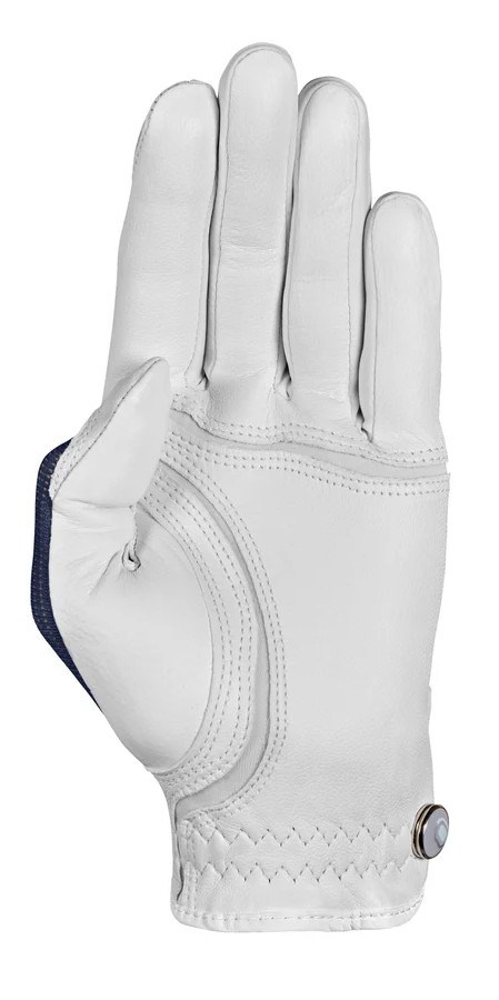 Zoom Sun Style Damen Golfhandschuh, wiess/dunkelblau