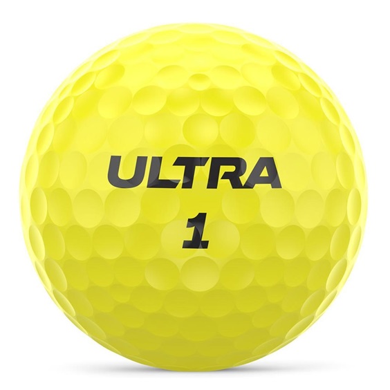 Wilson Ultra Distance Golfbälle, gelb, 15 Stk