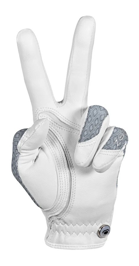 Zoom Sun Style Damen Golfhandschuh, weiss/schwarz Diamant