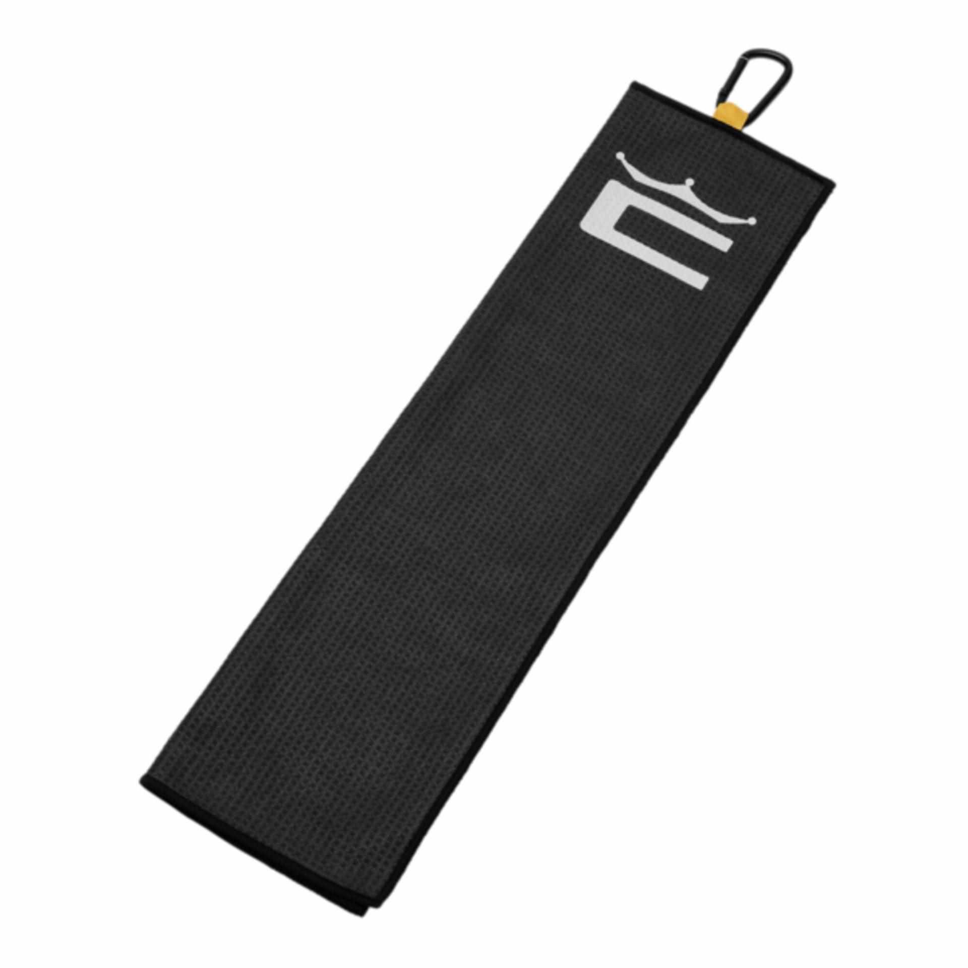 Cobra Microfiber Tri-Fold Handtuch, schwarz