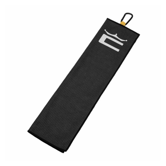 Cobra Microfiber Tri-Fold Handtuch, schwarz