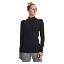 Under Armour Authentics Mockneck Oberteil mit Stehkragen, schwarz