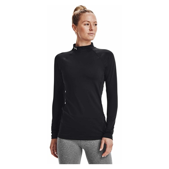 Under Armour Authentics Mockneck Oberteil mit Stehkragen, schwarz