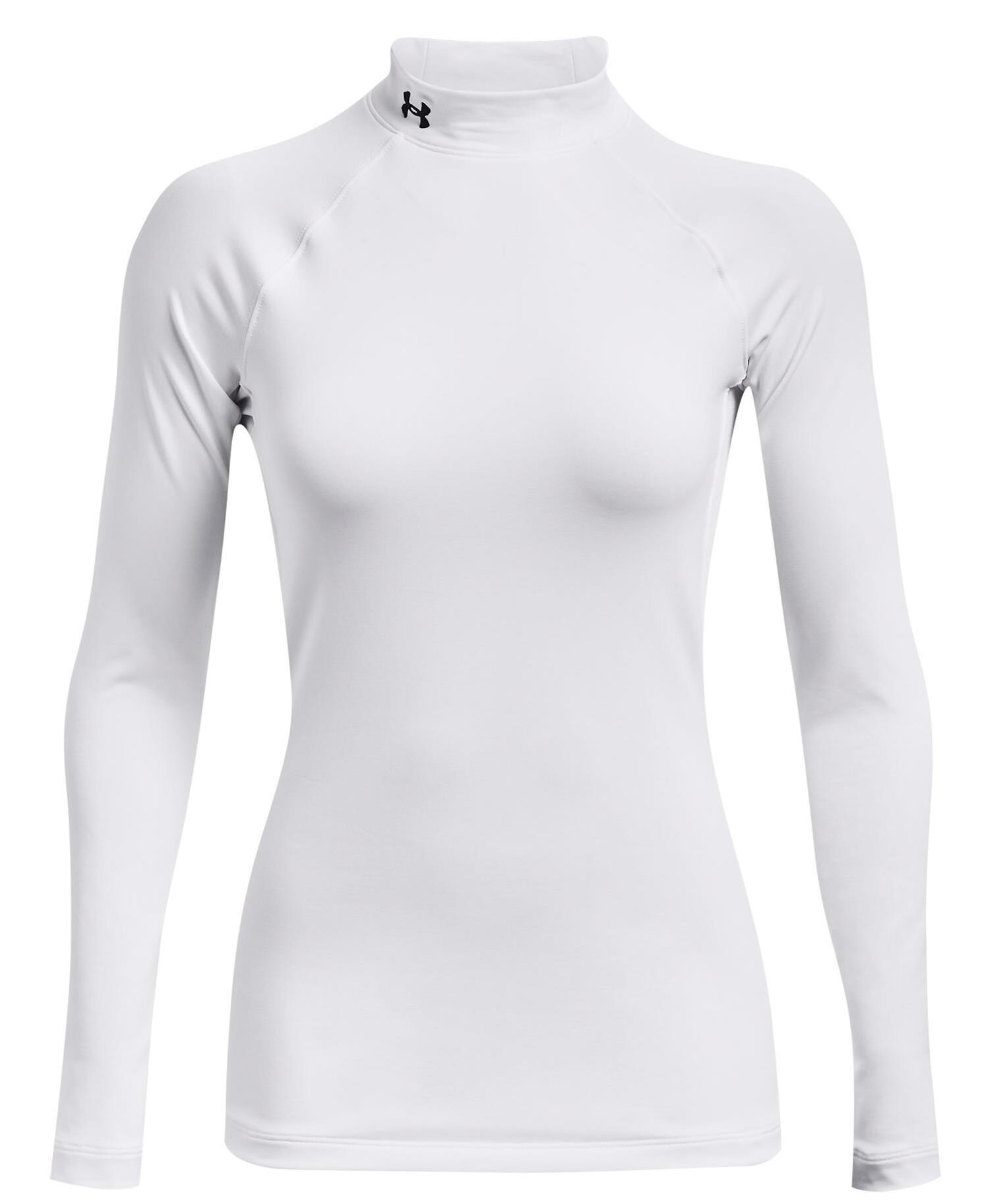 Under Armour Authentics Mockneck Oberteil mit Stehkragen, weiss