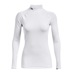 Under Armour Authentics Mockneck Oberteil mit Stehkragen, weiss