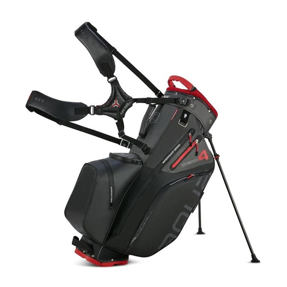 Big Max Aqua Hybrid 4 Standbag, schwarz/grau/rot