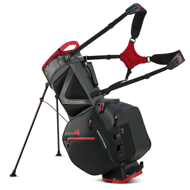 Big Max Aqua Hybrid 4 Standbag, schwarz/grau/rot