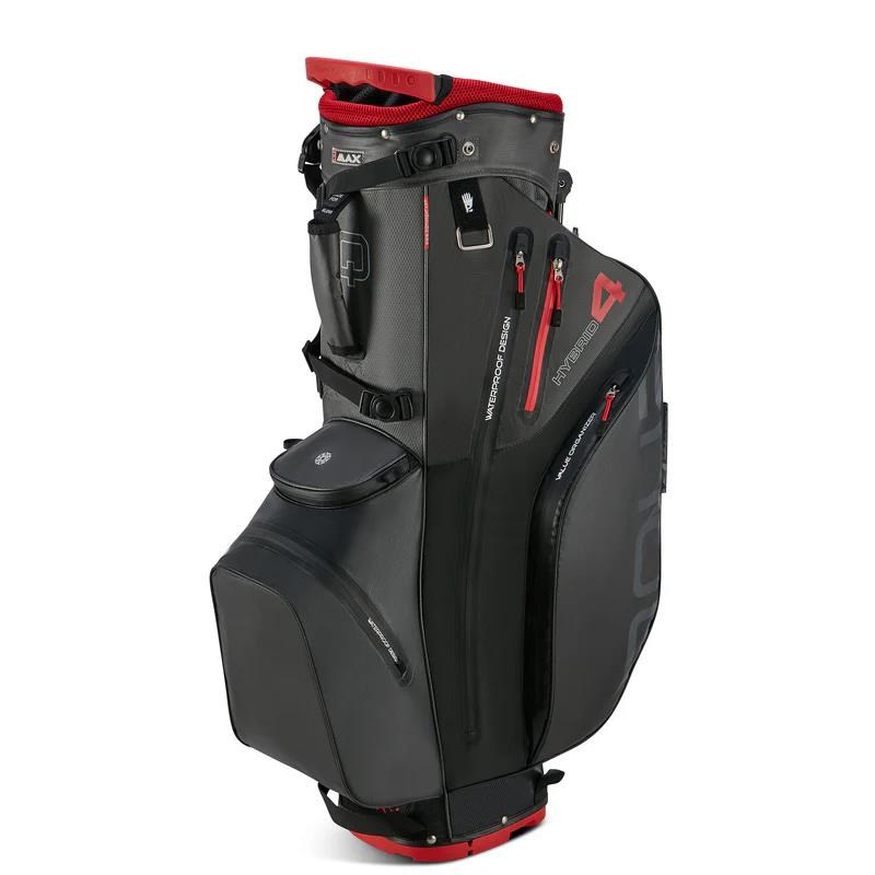 Big Max Aqua Hybrid 4 Standbag, schwarz/grau/rot