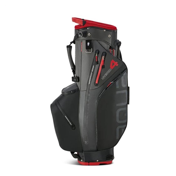 Big Max Aqua Hybrid 4 Standbag, schwarz/grau/rot