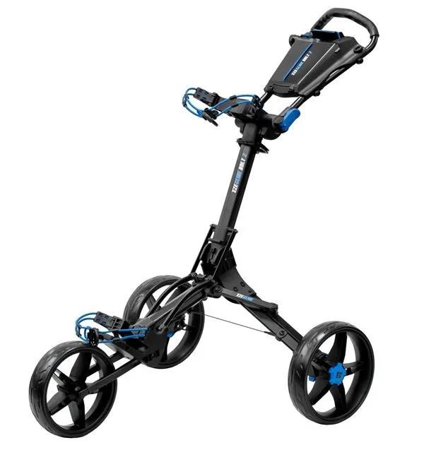 Ezeglide Bolt 2 + Easy Opening Golf Trolley, schwarz/blau