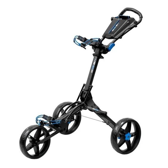 Ezeglide Bolt 2 + Easy Opening Golf Trolley, schwarz/blau