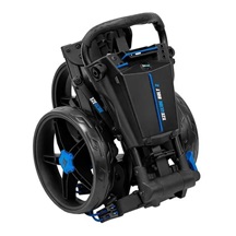 Ezeglide Bolt 2 + Easy Opening Golf Trolley, schwarz/blau