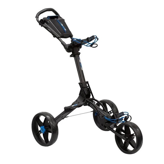 Ezeglide Bolt 2 + Easy Opening Golf Trolley, schwarz/blau