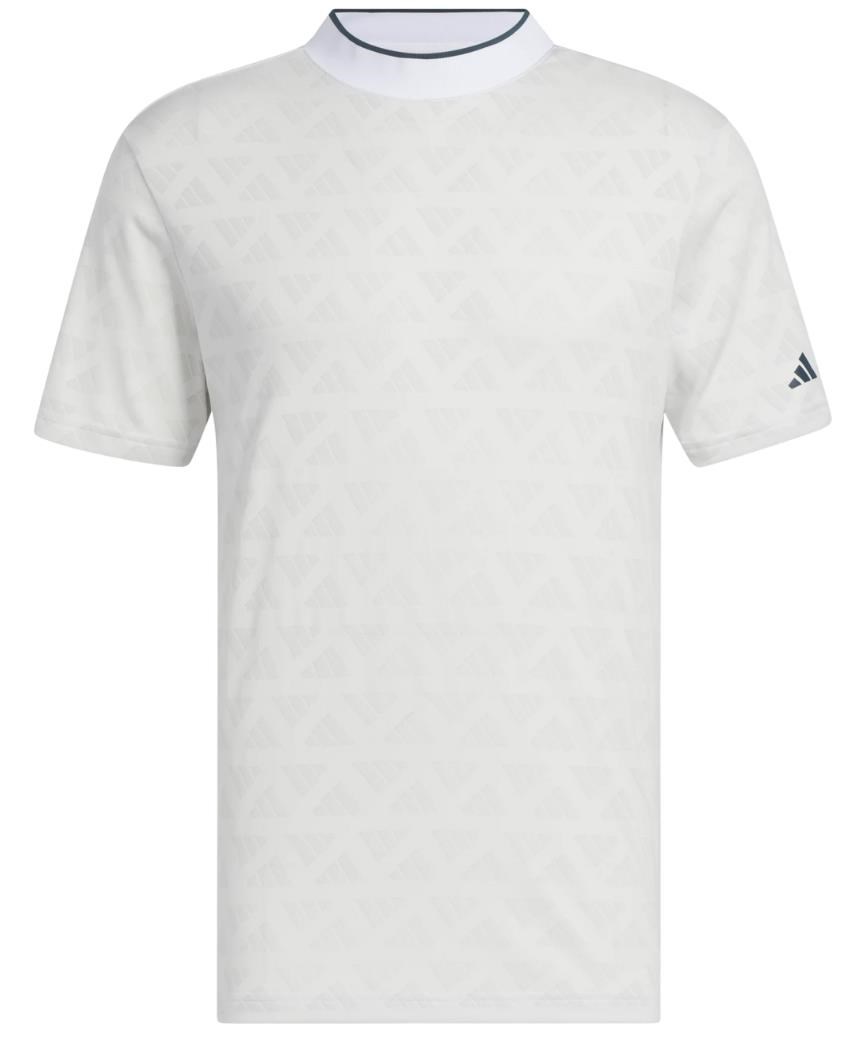 Adidas Adi Jacquard Herren Poloshirt, grau/weiss
