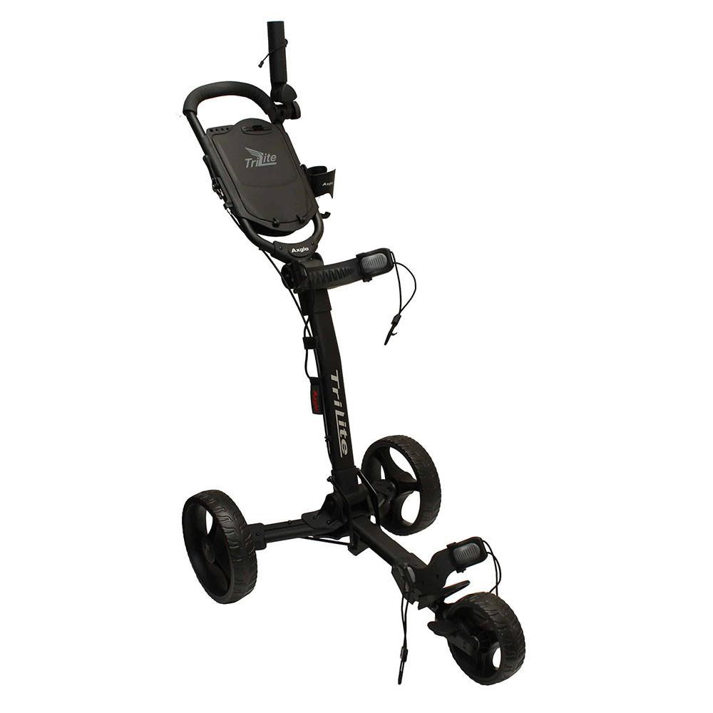 Axglo TriLite Golftrolley, schwarz/schwarz