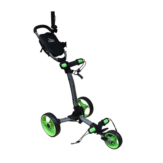 Axglo Trilite Golftrolley, grau/grün
