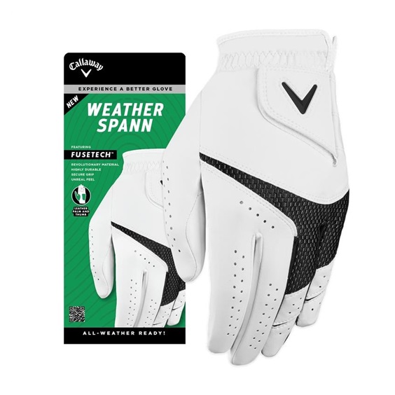 Callaway Weather Spann Damen Golfhandschuh, Weiß