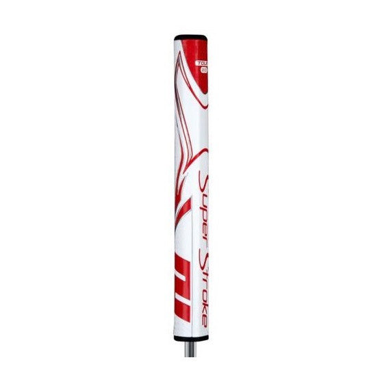 SuperStroke Zenergy Tour 2.0 putter grip, weiss/rot